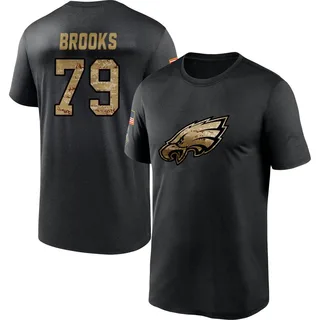 Black Brandon Brooks 2020 Salute To Service Performance T-Shirt