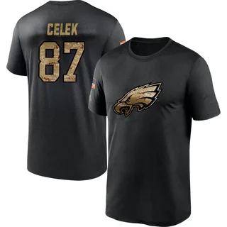 Black Brent Celek 2020 Salute To Service Performance T-Shirt