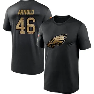 Black Dan Arnold 2020 Salute To Service Performance T-Shirt