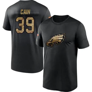 Black Deon Cain 2020 Salute To Service Performance T-Shirt