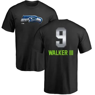 Black Kenneth Walker III Midnight Mascot T-Shirt