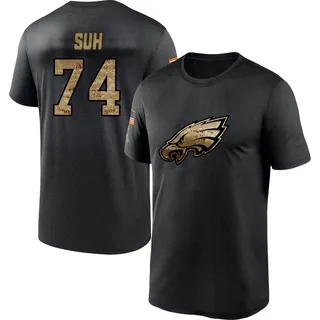 Black Ndamukong Suh 2020 Salute To Service Performance T-Shirt