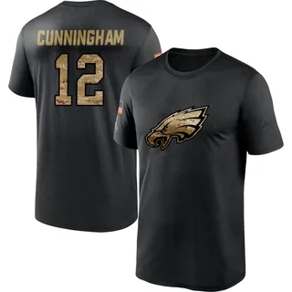 Black Randall Cunningham 2020 Salute To Service Performance T-Shirt