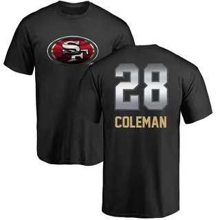 Black Tevin Coleman Midnight Mascot T-Shirt