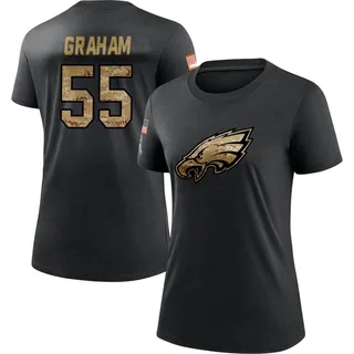 Black Women's Brandon Graham 2020 Salute To Service Performance T-Shirt