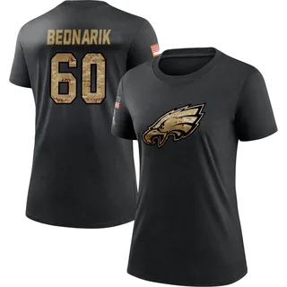 Black Women's Chuck Bednarik 2020 Salute To Service Performance T-Shirt