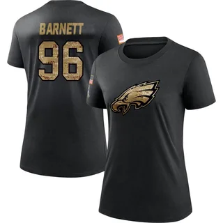 Black Women's Derek Barnett 2020 Salute To Service Performance T-Shirt