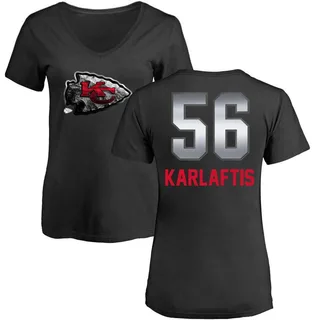 Black Women's George Karlaftis Midnight Mascot T-Shirt