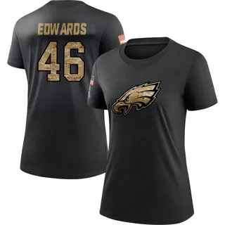 Black Women's Herman Edwards 2020 Salute To Service Performance T-Shirt