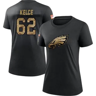 Black Women's Jason Kelce 2020 Salute To Service Performance T-Shirt