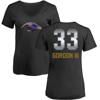 Black Women's Melvin Gordon III Midnight Mascot T-Shirt