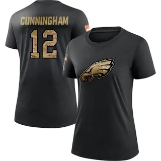 Black Women's Randall Cunningham 2020 Salute To Service Performance T-Shirt