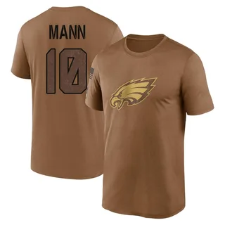 Brown Braden Mann 2023 Salute To Service Legend Performance T-Shirt