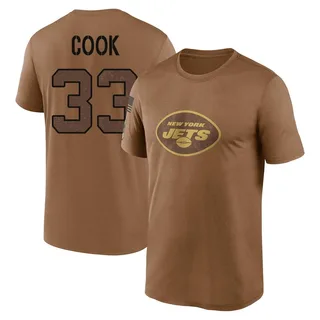 Brown Dalvin Cook 2023 Salute To Service Legend Performance T-Shirt