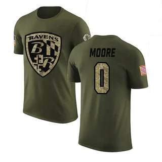 Olive Chris Moore Salute to Service Legend T-Shirt