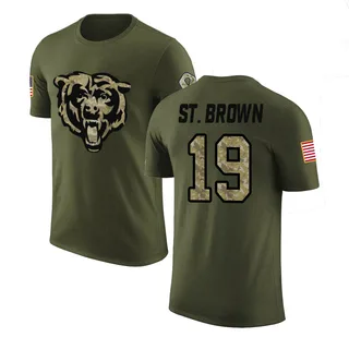 Olive Equanimeous St. Brown Salute to Service Legend T-Shirt