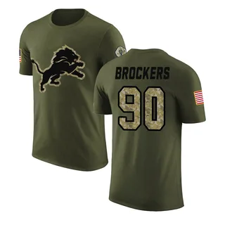 Olive Michael Brockers Salute to Service Legend T-Shirt