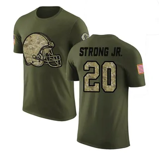 Olive Pierre Strong Jr. Salute to Service Legend T-Shirt