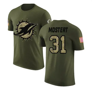 Olive Raheem Mostert Salute to Service Legend T-Shirt