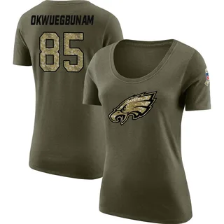 Olive Women's Albert Okwuegbunam Salute to Service Legend Scoop Neck T-Shirt