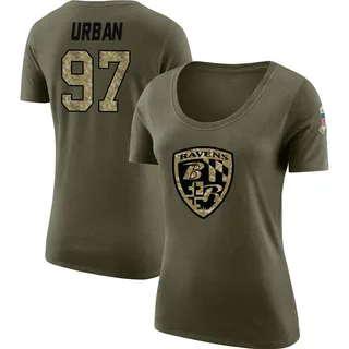 Olive Women's Brent Urban Salute to Service Legend Scoop Neck T-Shirt