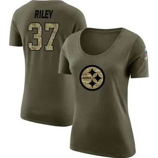 Olive Women's Elijah Riley Salute to Service Legend Scoop Neck T-Shirt