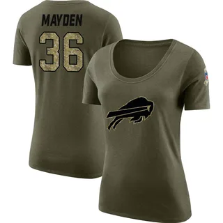 Olive Women's Jared Mayden Salute to Service Legend Scoop Neck T-Shirt