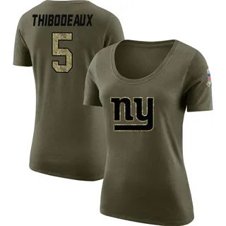 Olive Women's Kayvon Thibodeaux Salute to Service Legend Scoop Neck T-Shirt