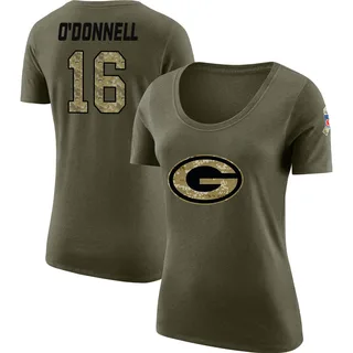 Olive Women's Pat O'Donnell Salute to Service Legend Scoop Neck T-Shirt