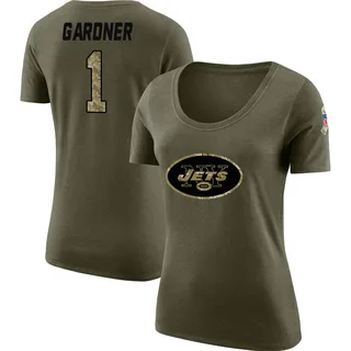 Olive Women's Sauce Gardner Salute to Service Legend Scoop Neck T-Shirt