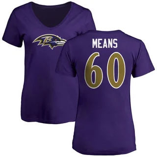 Purple Women's Steven Means V-Neck T-Shirt