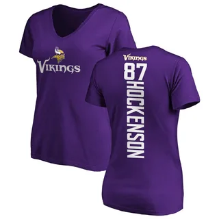 Purple Women's T.J. Hockenson Backer Slim Fit T-Shirt