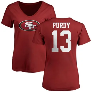 Red Women's Brock Purdy Slim Fit T-Shirt