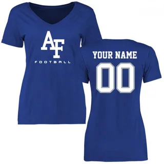 Royal Women's Custom Football Slim Fit T-Shirt